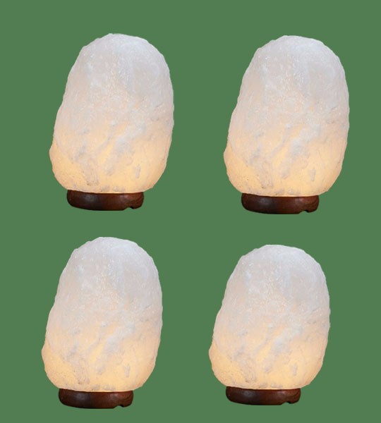 Himalayan Salt Lamp Natural White Medium I 4 units (13-17 lbs each)